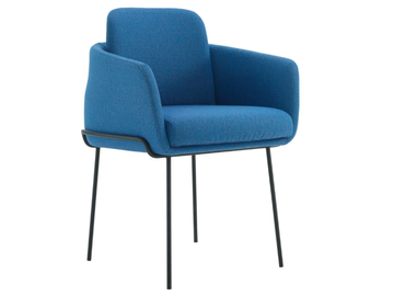 TADAO - Upholstered fabric chair with armrests by Ligne Roset