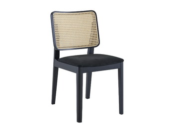TAMBOUR - Ash and rattan chair with integrated cushion by Ligne Roset