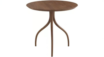 THOT - Round walnut coffee table by Ligne Roset