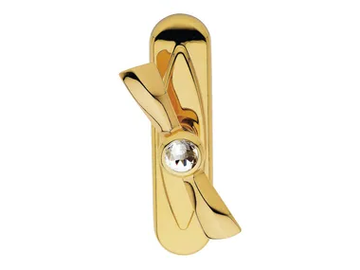 ELIKA CRYSTAL - Chromed brass Cremone handle with Swarovski® Crystals on back plate by LINEA CALI'