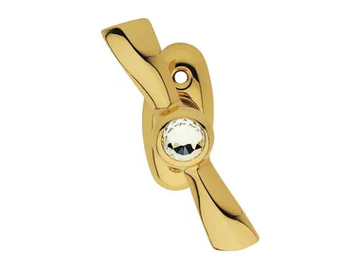 ELIKA CRYSTAL - Chromed brass window handle with Swarovski® Crystals by LINEA CALI'