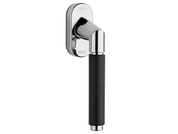 GRIP EBANO - Brass window handle on rose by LINEA CALI'