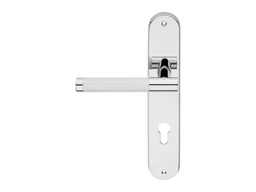 JENNY - Brass door handle on back plate by LINEA CALI'