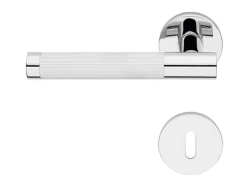 JENNY - Brass door handle with lock by LINEA CALI'