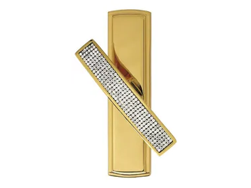 PROFILO MESH - Chromed brass Cremone handle with Swarovski® Crystals by LINEA CALI'