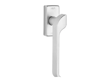 TURBO - Brass window handle on rectangular rose by LINEA CALI'