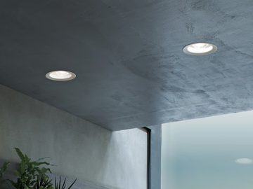 OUTLOOK_C - Recessed LED round aluminium spotlight by Linea Light Group