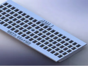 LIGHT DUTY GULLY GRATING - Walkable galvanized steel Grille by LINK industries