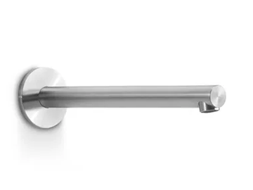 CANNE 252 - Wall-mounted stainless steel bathtub spout with plate by Linki