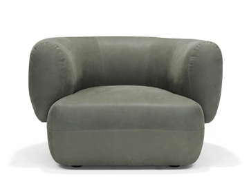 ARP - Leather armchair with armrests by Linteloo