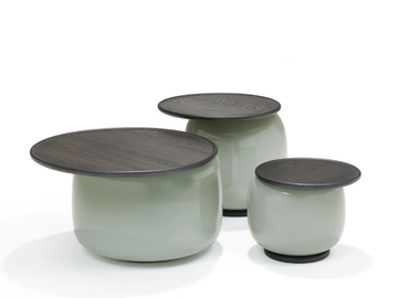 BALANCED - Round Murano glass coffee table by Linteloo