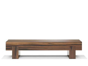 BIMU - Wood veneer bench / coffee table by Linteloo