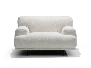 EDOARDO - Fabric armchair with armrests by Linteloo