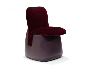 EMBRACE - Upholstered fabric chair by Linteloo