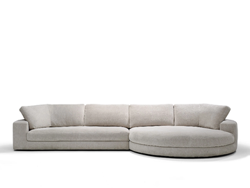 MIAMI - Sectional fabric sofa by Linteloo