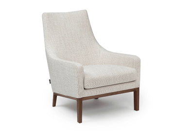 MILES - Fabric armchair with armrests by Linteloo