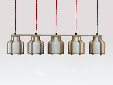 CELL QUINTUPLET - Pendant lamp by Liqui Contracts
