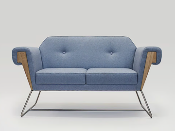 HOVE CLUB - 2 seater fabric sofa by Liqui Contracts