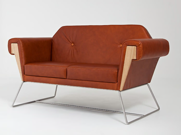 HOVE CLUB - 2 seater leather sofa by Liqui Contracts