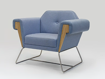 HOVE CLUB - Sled base easy chair with armrests by Liqui Contracts
