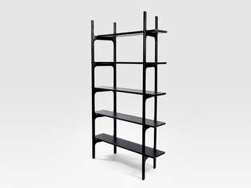 SHAW - Open oak shelving unit by Liqui Contracts