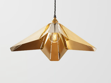SPLICE SMALL - Brass pendant lamp by Liqui Contracts