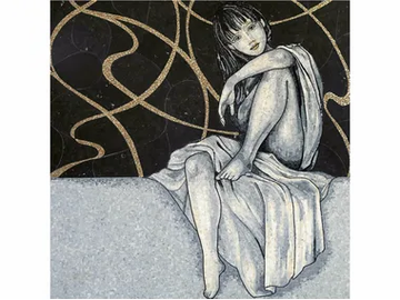 LES DEMOISELLES IV - Marble mosaic by Lithos Mosaico Italia