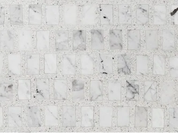 OMAGGIO A SCARPA - BIANCO CARRARA - Marble grit flooring by Lithos Mosaico Italia