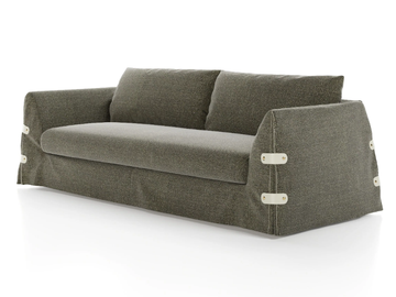 BOTTON UP - 3 seater fabric sofa by Liu Jo Living Collection