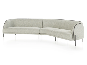CAILLOU - Sectional fabric sofa by Liu Jo Living Collection
