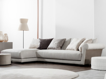 DREAM AWAY - Sectional fabric sofa with chaise longue by Liu Jo Living Collection