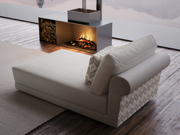 DREAM AWAY - Upholstered fabric day bed by Liu Jo Living Collection