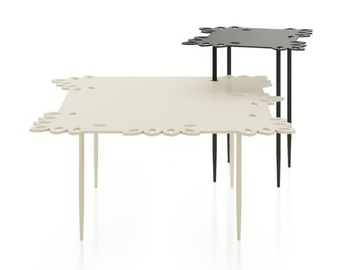 FLAT LACE - Square painted metal coffee table by Liu Jo Living Collection