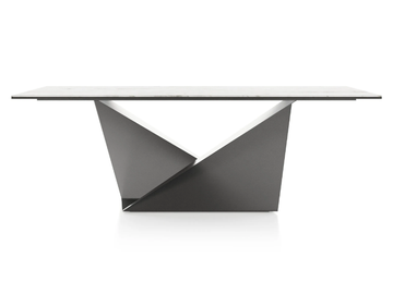 FOLDS - Rectangular glass table by Liu Jo Living Collection