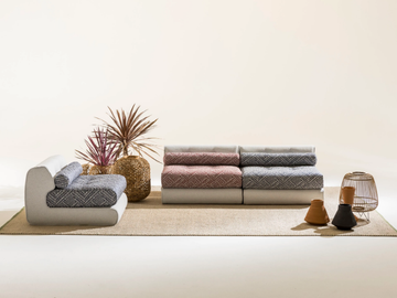 GLAM - Fabric garden sofa by Liu Jo Living Collection