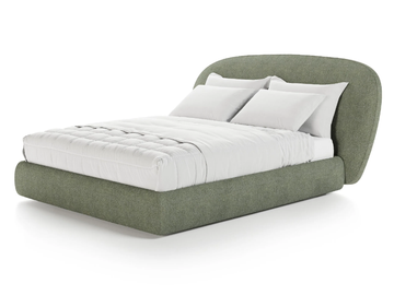 GUEST - Fabric bed with upholstered headboard by Liu Jo Living Collection