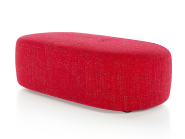 GUEST - Upholstered rectangular fabric pouf by Liu Jo Living Collection