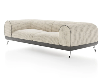 LINEAR SHORE - 3 seater fabric sofa by Liu Jo Living Collection