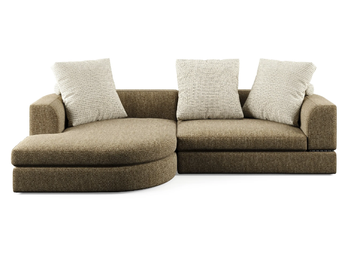 PIXI - Fabric sofa with chaise longue by Liu Jo Living Collection