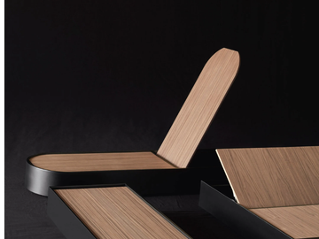 FLAP - Wooden coffee table with storage space by Living Divani