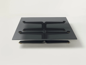 FLOYD-HI TABLE - Glass and steel coffee table by Living Divani