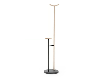 KIGI - Aluminium and wood coat stand by Living Divani
