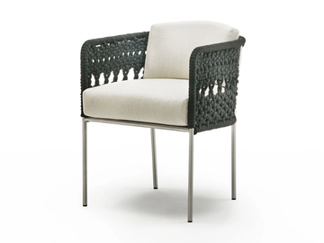 MINI TOMBOLO - Garden chair with armrests by Living Divani