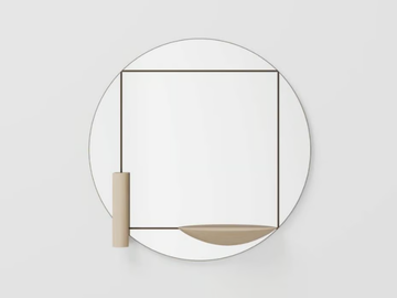 PARADIGMA - Round wall-mounted mirror by Living Divani