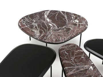 PEBBLE LOW TABLE - Low marble coffee table by Living Divani
