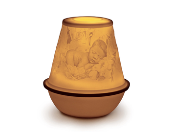LITHOPHANES - Cordless porcelain table lamp by Lladró