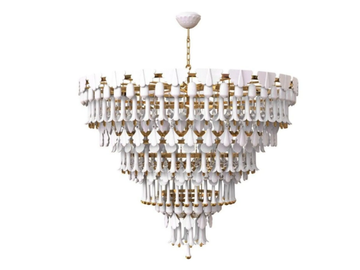 SEASONS 140cm - Porcelain chandelier by Lladró