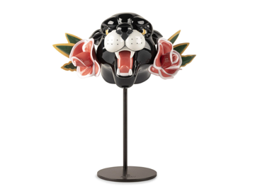 WILD PANTHER - Porcelain decorative object by Lladró