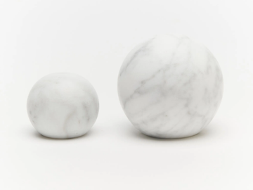 HUBBLE - Carrara marble furniture knob by Lo & Co Interiors