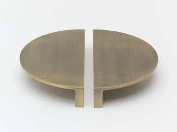 LUNA - Brass door handle by Lo & Co Interiors